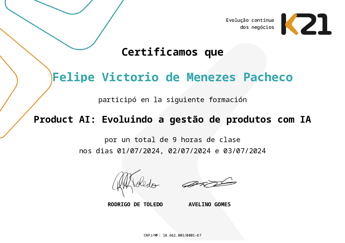 Certificado K21